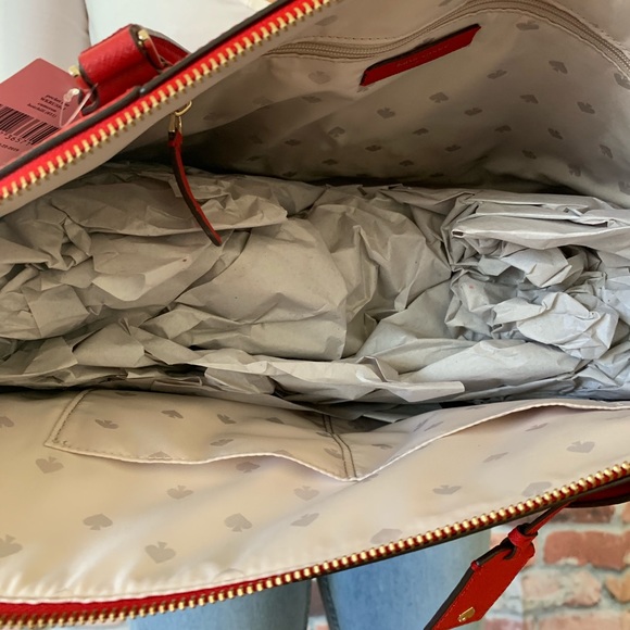 Kate spade LARGE Cameron pocket tote ROSSO RED - Picture 5 of 5